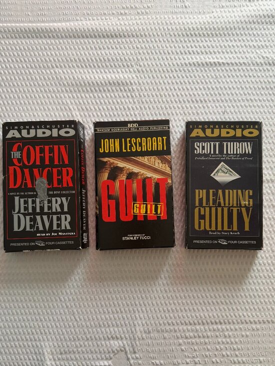 Other - 3 Books On Cassette – “Pleading Guilty”/”Guilt”/”The Coffin Dancer”